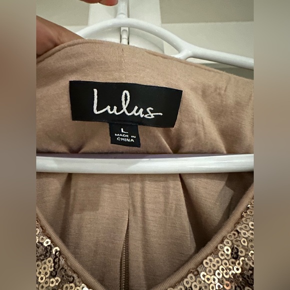 Lulus two piece sequin rose gold set - Picture 2 of 4